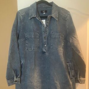Kut from the Kloth Blue Long Sleeve Denim Dress